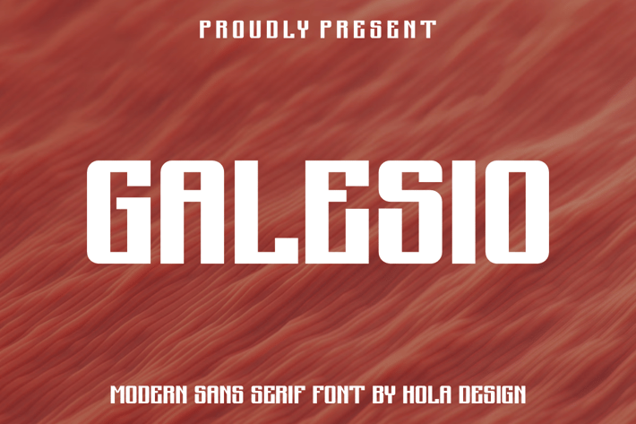Galesio Modern Sans Serif Font