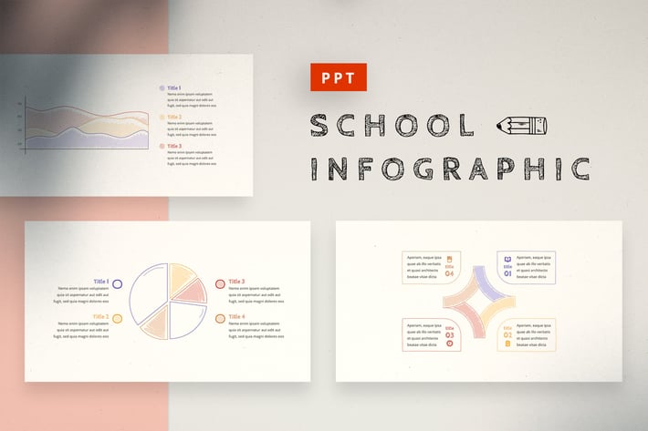 School Doodle Infographic Powerpoint Template
