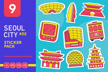Seoul City #02 Sticker Pack