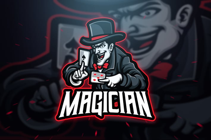 Magician Sport and Esport Logo Template