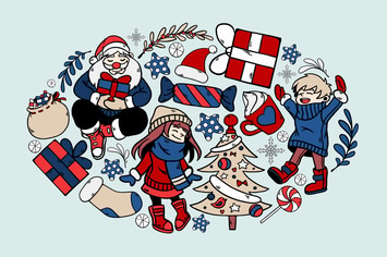 Childhood Christmas Clipart