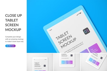 Close Up Tablet Mockup