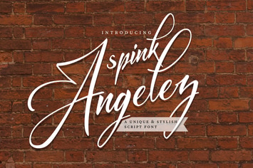 Spink Angelez | A Unique & Stylish Script Font