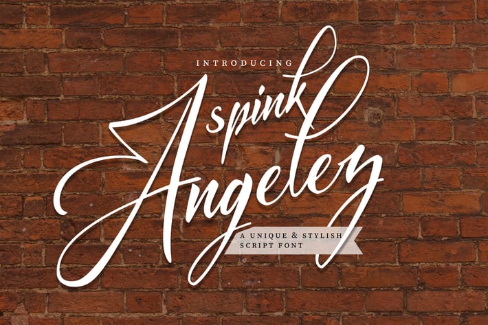 Spink Angelez | A Unique & Stylish Script Font