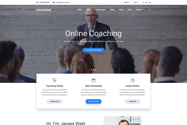 Coaching | Speaker & Life Coach, Health Coach HTML
