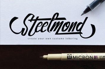 Steelmond Lettering Logotype Font