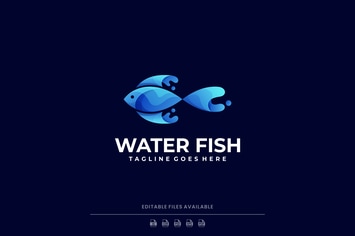 Fish Gradient Logo