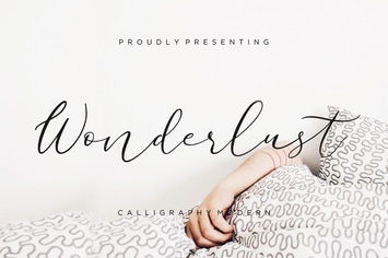 Wonderlust Calligraphy Wedding Font