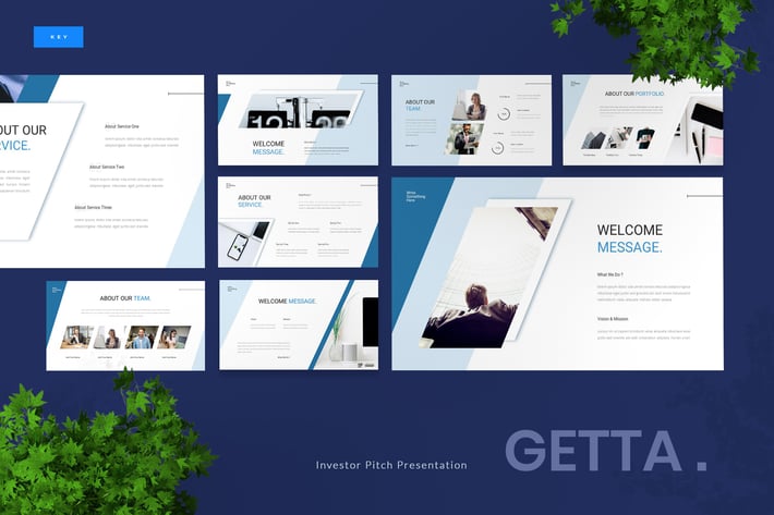 Getta - Investor Pitch Deck Keynote Template