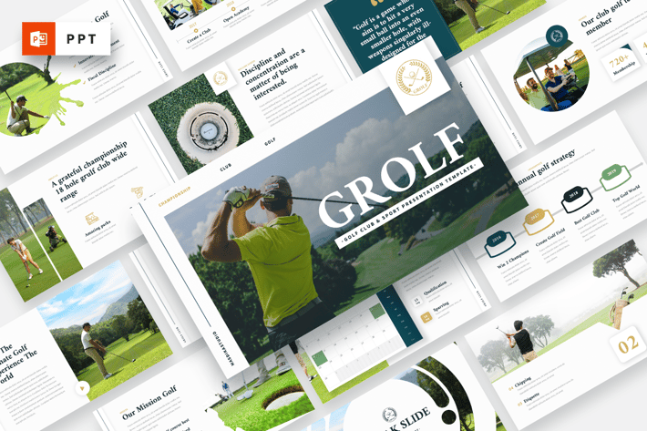 GROLF - Golf Club & Sport Powerpoint Template