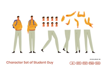Character Set of Student Guy