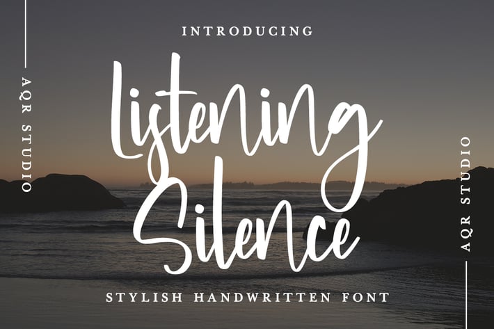 ListeningSilence - Stylish Handwritten Font