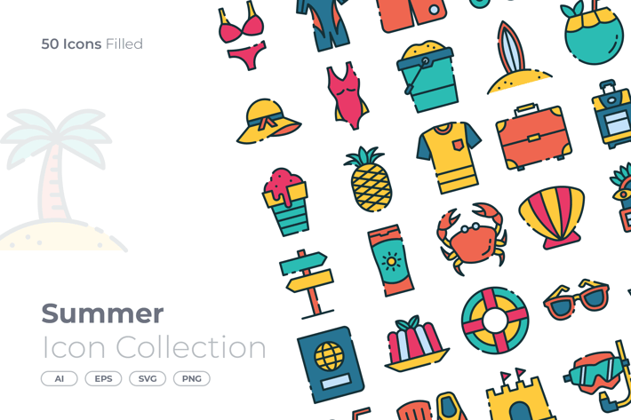 Summer Filled Icon