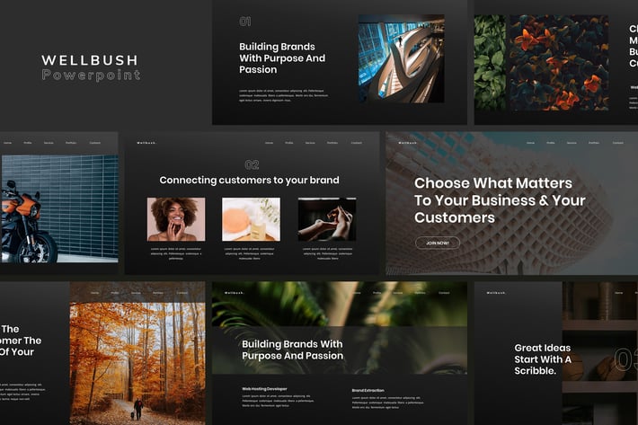 Wellbush - Modern Powerpoint Template