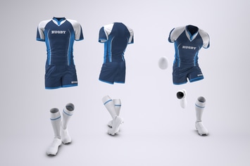 Rugby Team Uniform Mock-Up