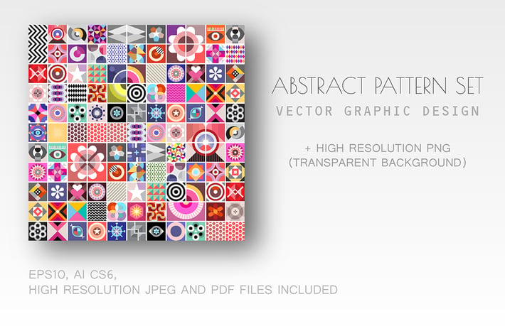 Abstract Geometric Pattern set