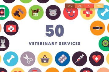 50 Veterinary Icons