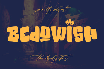 Bejowish Display Font
