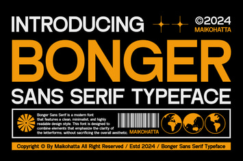 Bonger - Sans Serif Typeface