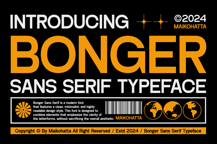 Bonger - Sans Serif Typeface