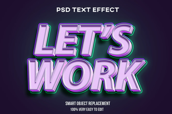 3d strong bold with glow text effect