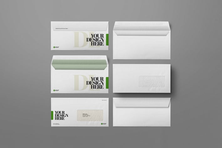 Envelope Mockup DL Windowed