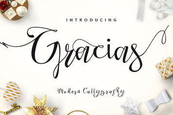 Gracias - Beautiful Script Modern Calligraphy 