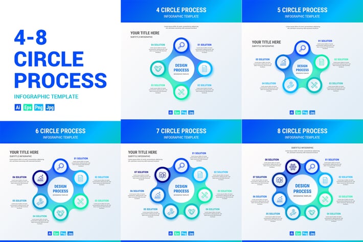 Circle Process Infographic