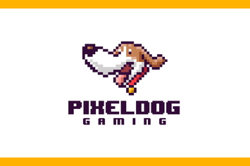 Pixel Dog Mascot - Pixel Art Logo