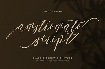 Amstromato Script Signature