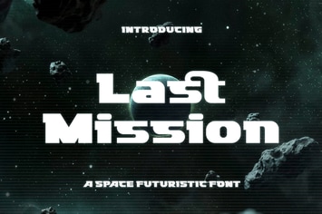 Last Mission – Space Futuristic Font