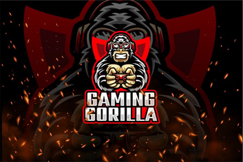Gorilla Gaming E-Sport and Sport Logo Template