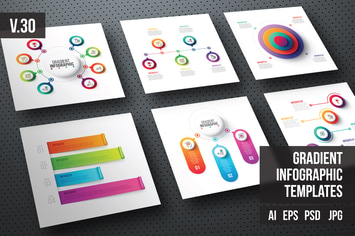 Infographics template set v.30