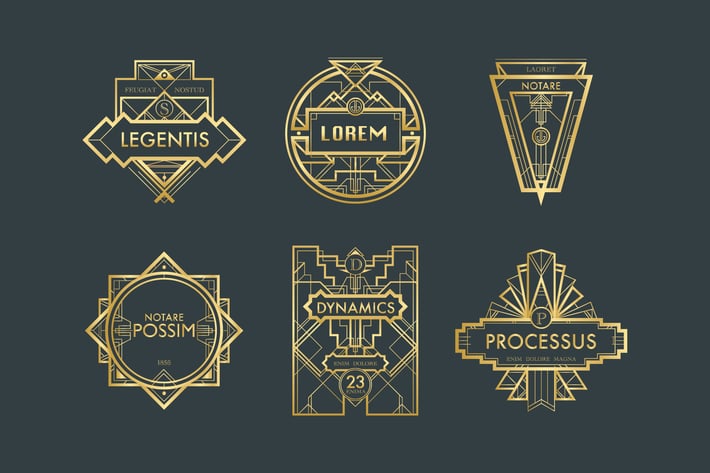 Art Deco Labels