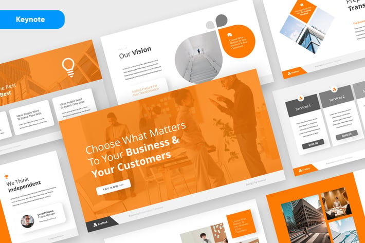 KRAFTED - Business Pitchdeck Keynote Template