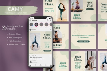 Camy - Yoga Class Isntagram Post
