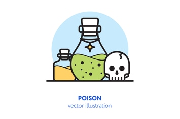 Poison vector illustration