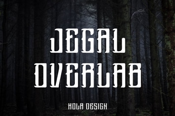 Jegal Overlab - Decorative Font