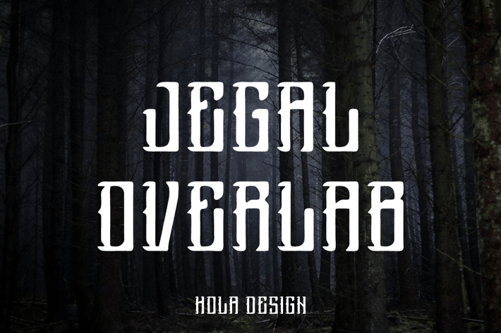 Jegal Overlab - Decorative Font
