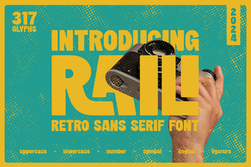 Raili - Retro Sans Serif Font