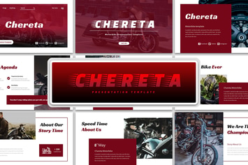 Chereta Motorbike Presentation PowerPoint Template