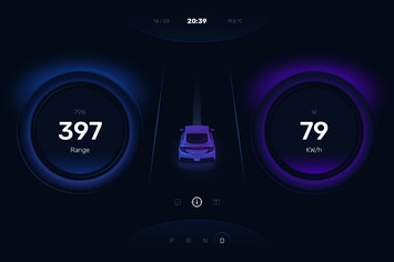 Car Instrument Cluster Dashboard UI Template