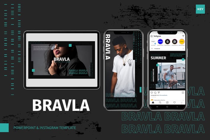 Bravla - Keynote & Instagram Template