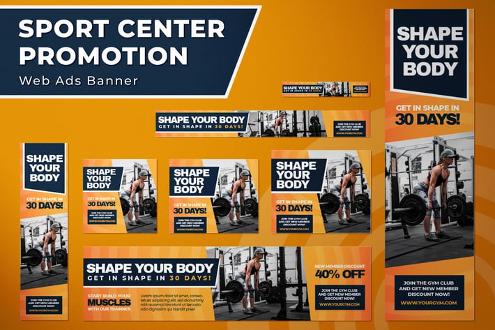 Sport Center Promotion - Web Ads Banners