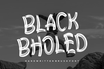 Black Bholed Font