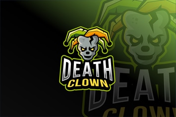 Death Clown Esport logo Template