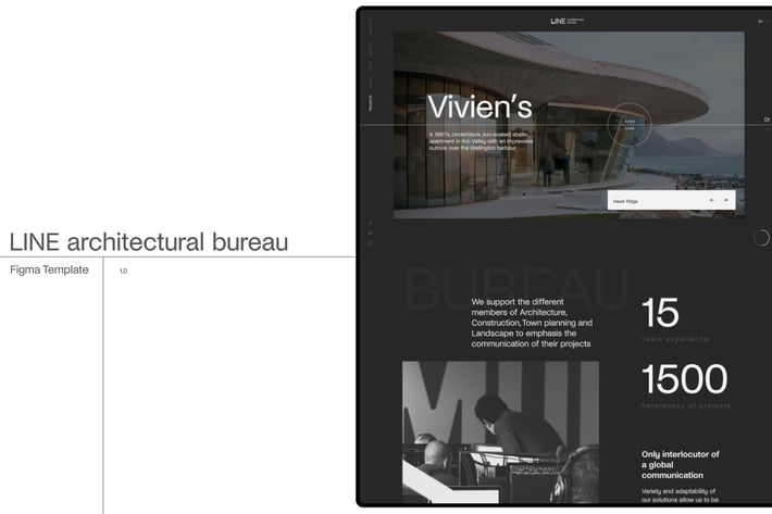 LINE Bureau — Architecture Figma Template