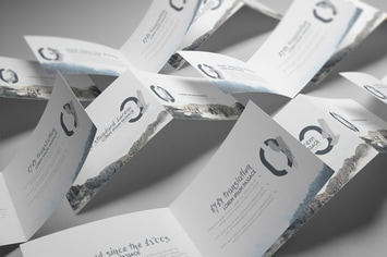 A4/ A5 Landscape Bifold Brochure Mockups V1