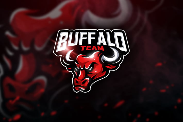 Buffalo Team - Mascot & Esport Logo