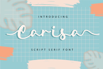 Carisa | Script Serif Font